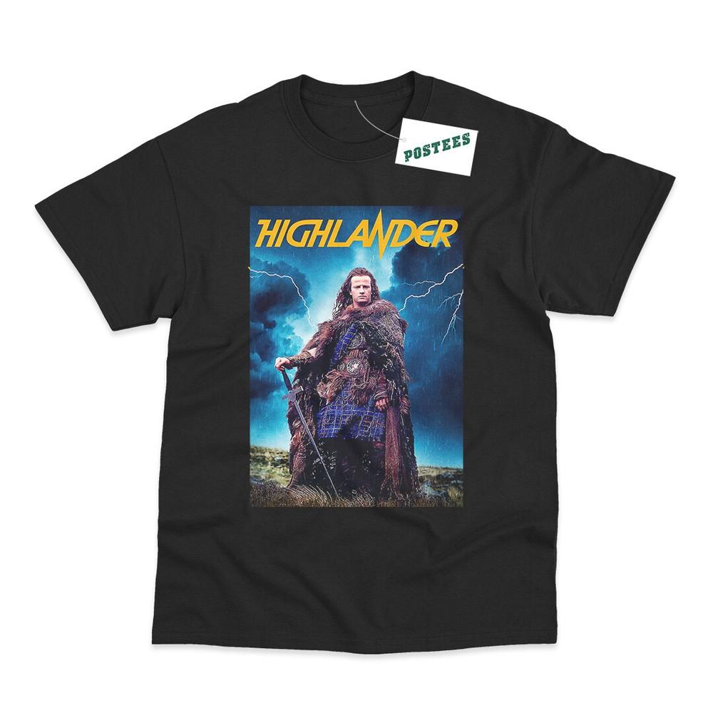 Футболка с принтом DTG в стиле ретро-постера фильма «Горец» 2XL